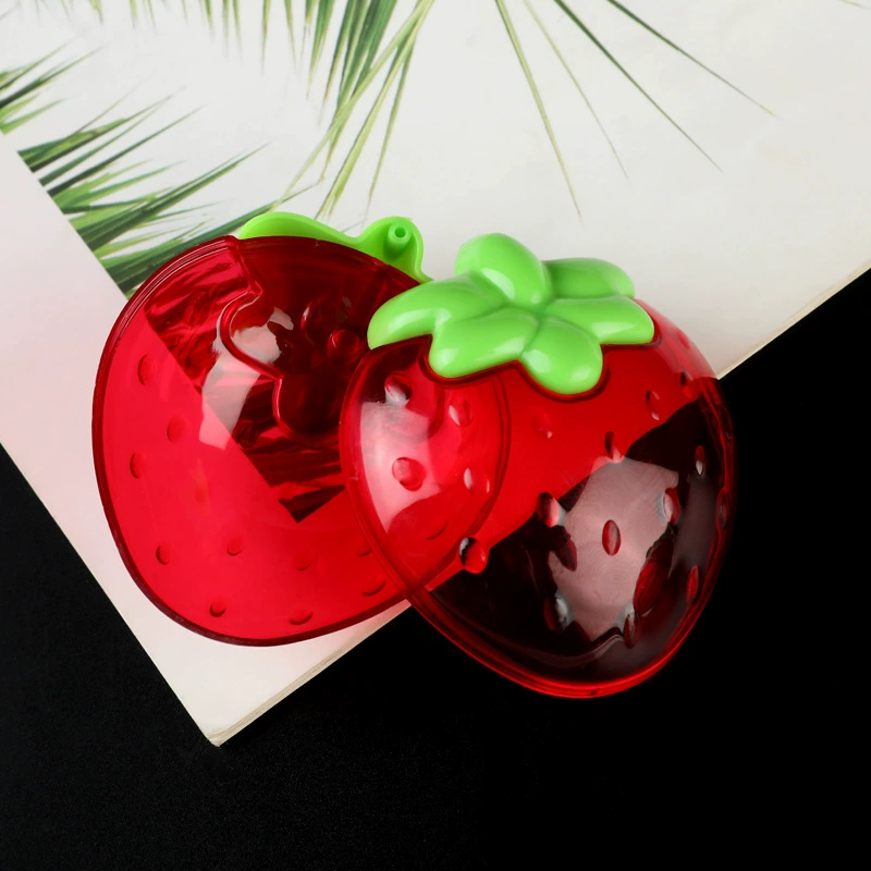 Пластиковая прозрачная клубника, подарочная коробка, красная упаковка
