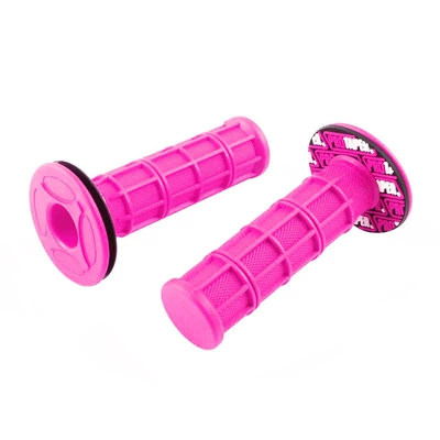 Motorcycle Handle Cover Colorful Anti-Slip Handlebar Grips - pink-pair