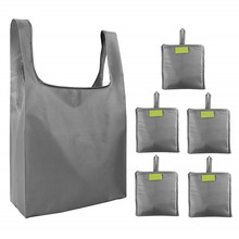 批發折疊便攜手提購物袋重復使用環保袋防水收納牛津布袋可印LOGO