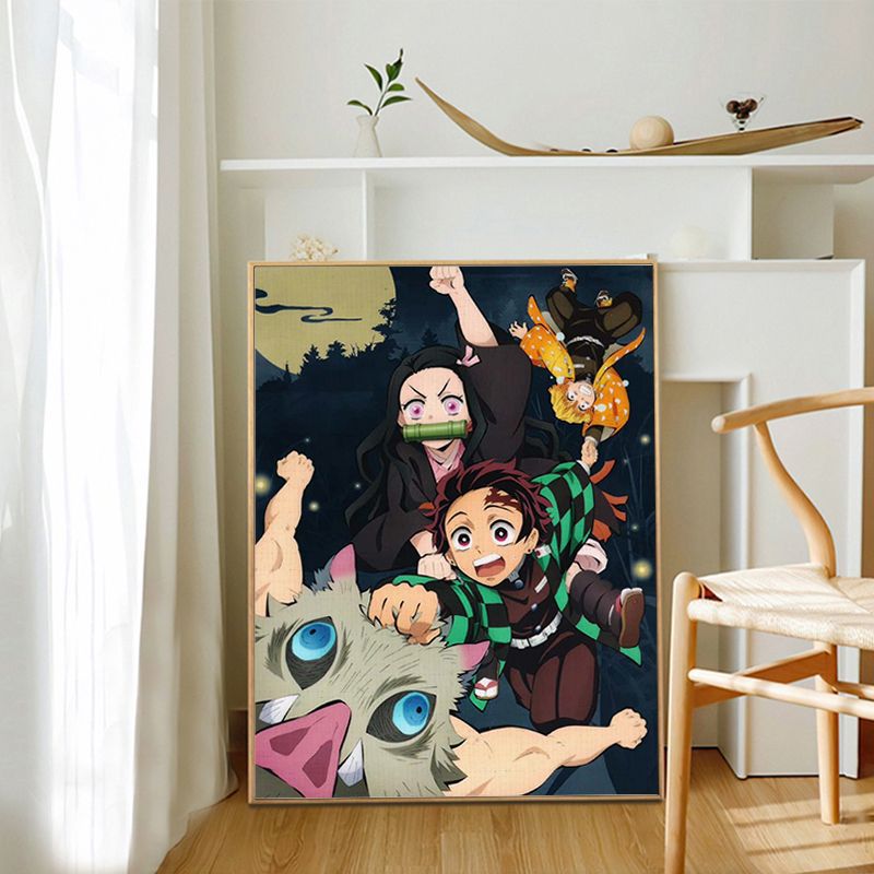 Fantasmas de la cuchilla de pintura al óleo digital DiDi dibujos animados niños hechos a mano pintura de acrílico pintura al óleo pintura decorativa