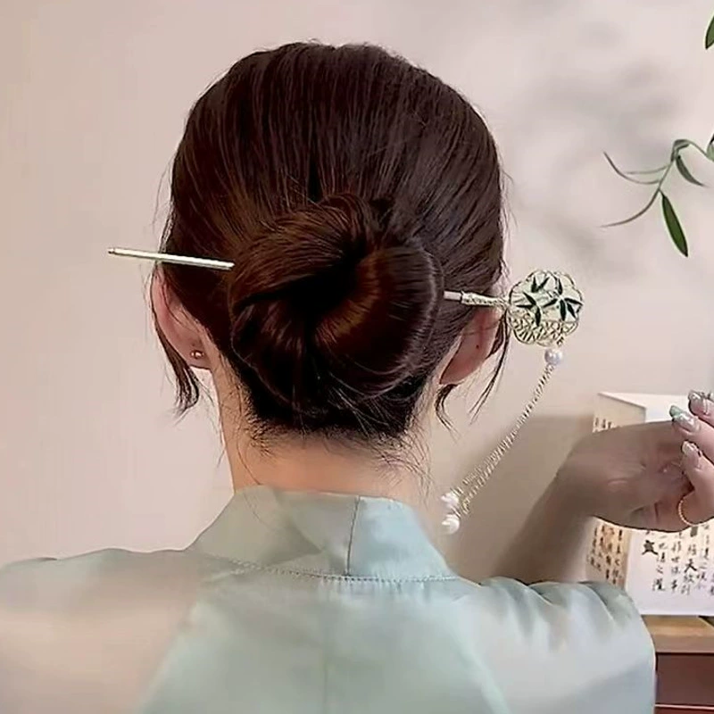 Шпилька в китайском стиле Hanfu, элегантная заколка под дерево, длина 17,5 см