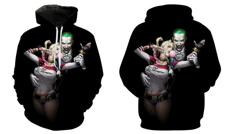 Batman Animated Series Comic Book Villains 3D Digital Print Hoodie Support Customization