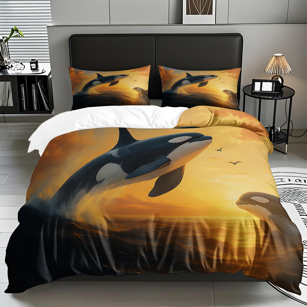 Ventas transfronterizas calientes de una variedad de patrones de reliquias marinas impresión digital colcha