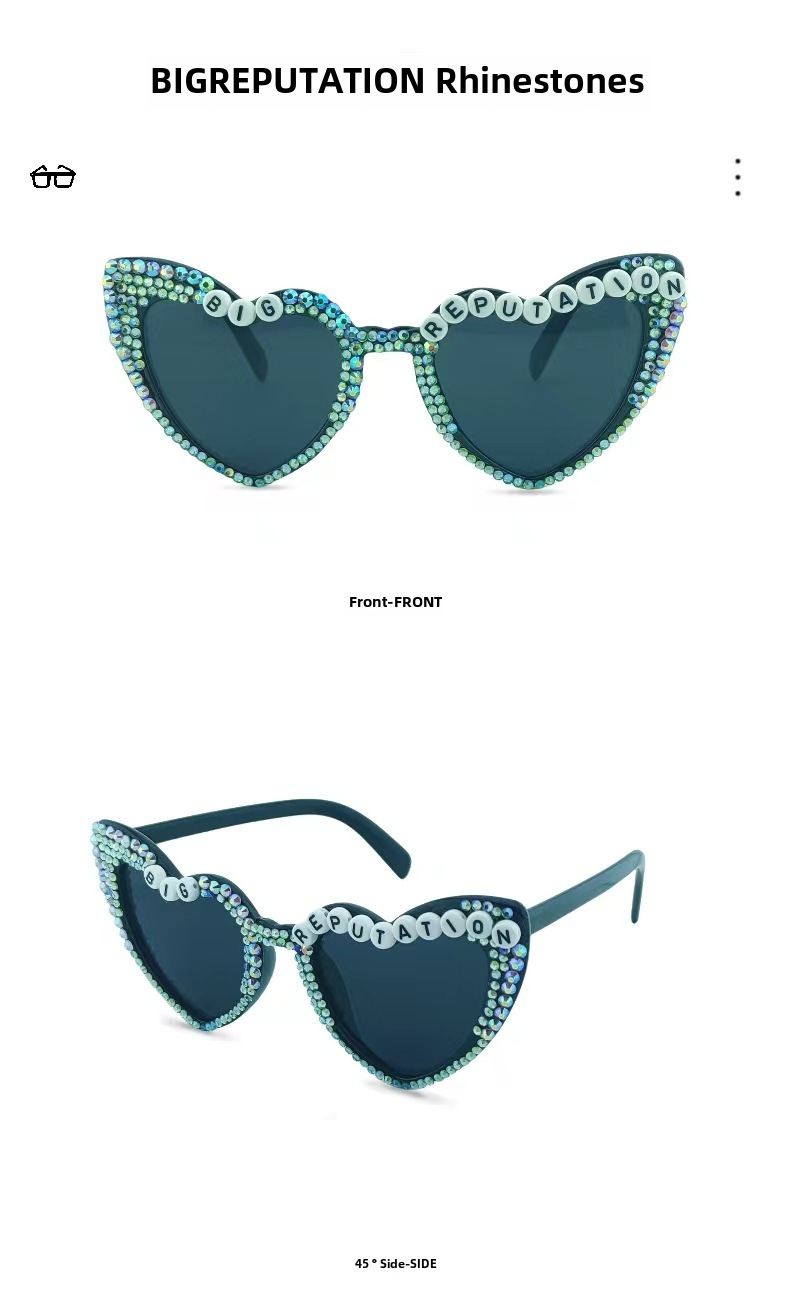 Cross-border New Wedding Sunglasses Cross-border Hot Sunglasses Women High Sense Men Summer Sunscreen Bridal Glasses Wholesale_voghion.com