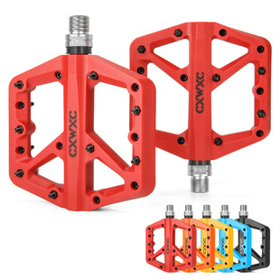 CXWXC Bicycle Pedal Mountain Bike High Strength Nylon Pedal Sanpeilin Chrome-molybdenum Steel Axle Core Pedal