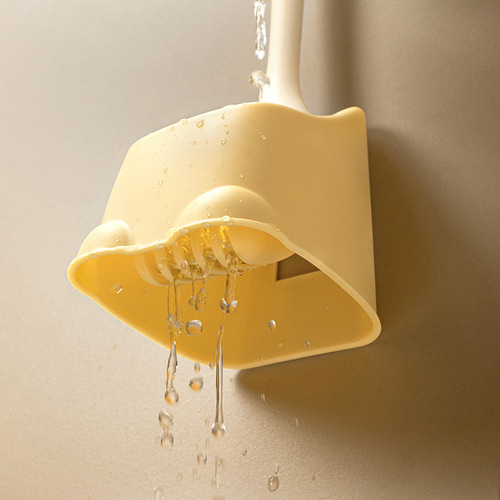 Duck duck toilet brush without dead ends household toilet brush wall-mounted bathroom long-handled brush set cleaning toilet brush