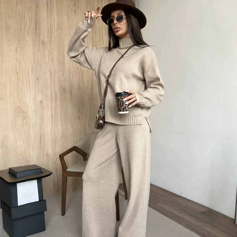 Knitted Sweater and Pants Set