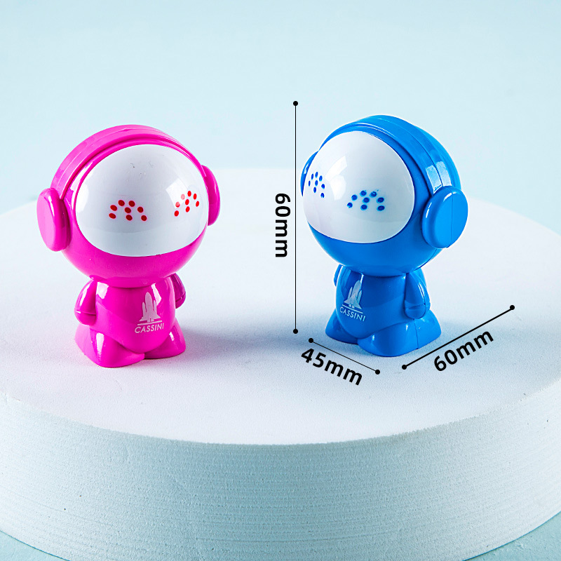 Dibujos animados creativo sacapuntas estudiante cultural y creativo sacapuntas papelería Gezhi Happy 1902 sacapuntas en forma de astronauta