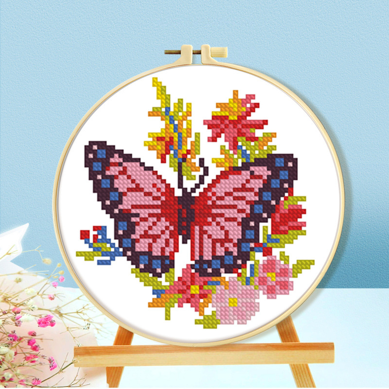 Mona Lisa Royal Cross Stitch Butterfly Collection Nueva decoración simple Entrada hecha a mano Sala de estar Punto de cruz Piezas pequeñas image 3
