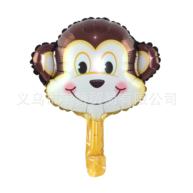 Mini bola de dibujos animados animal calle venta código de exploración pequeño regalo bola de ola bola interior bola de aluminio globo de película globo de empuje