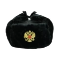 Black Cloth 160g Black Velvet Double-Headed Eagle Badge