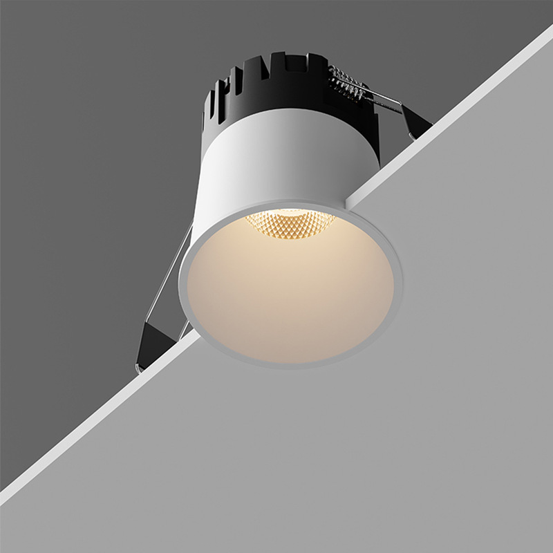 埋め込みオープン穴 60MM65MM 極薄エッジスポットライト天井ランプメインライトなし深く防眩 75MM 家庭用|undefined
