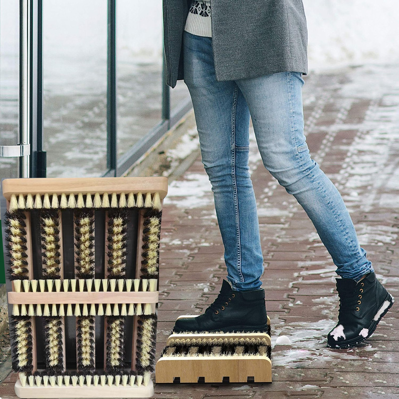 Outdoor Shoe Brush-flat Door Scrub Pad-all-weather Shoe Boot Cleaning Brush Remove Snow Sand and Mud Shoe Low Cleaning Brush