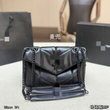 2026新款Y家同款V形绗缝真皮女包轻奢链条斜挎包高级感百搭单肩包