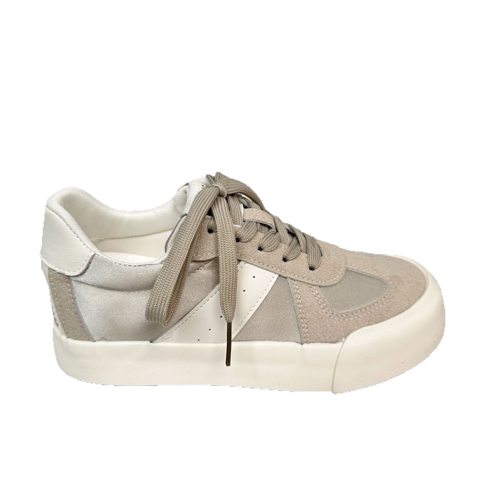 6640 zapatos blancos transpirables de altura interior, zapatillas de deporte casuales para mujer, suela gruesa, zapatos deportivos de primavera y otoño de 2025