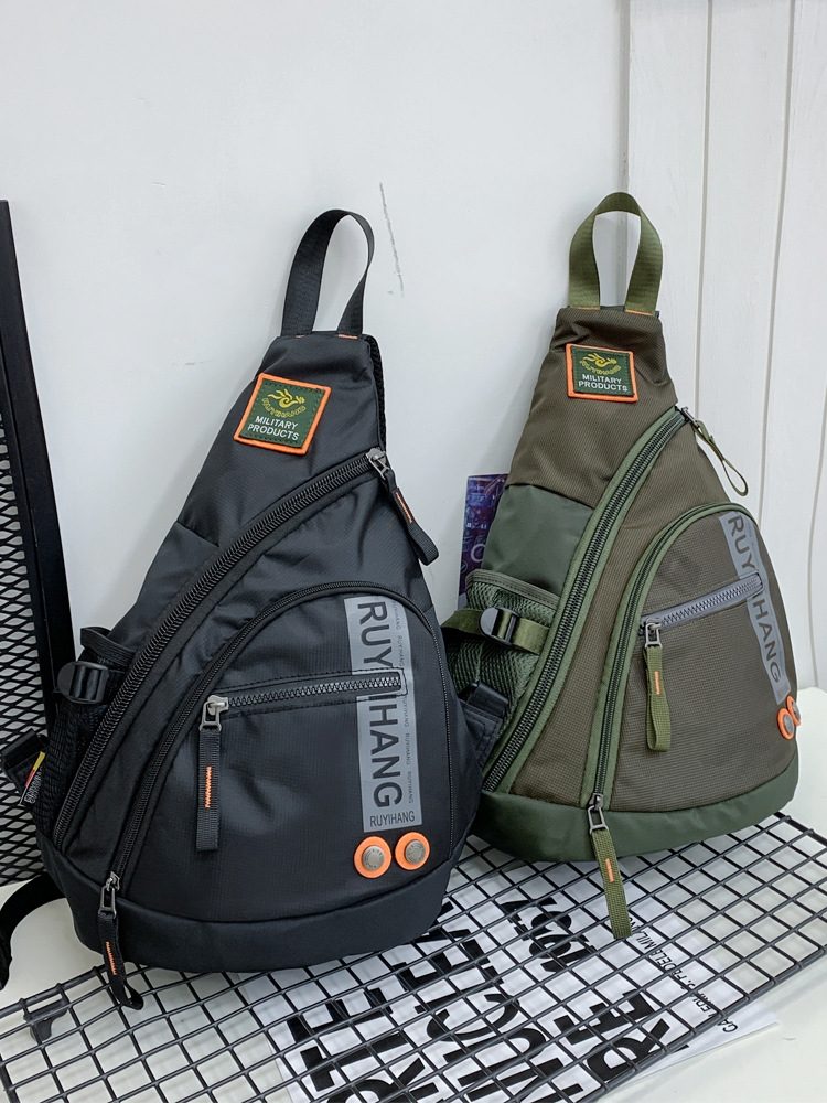 Bolsa de pecho de gran capacidad al aire libre bolsa de mensajero de deportes unisex bolsa de viaje de los hombres japoneses y coreanos bolsa de equipo de pesca bolsa