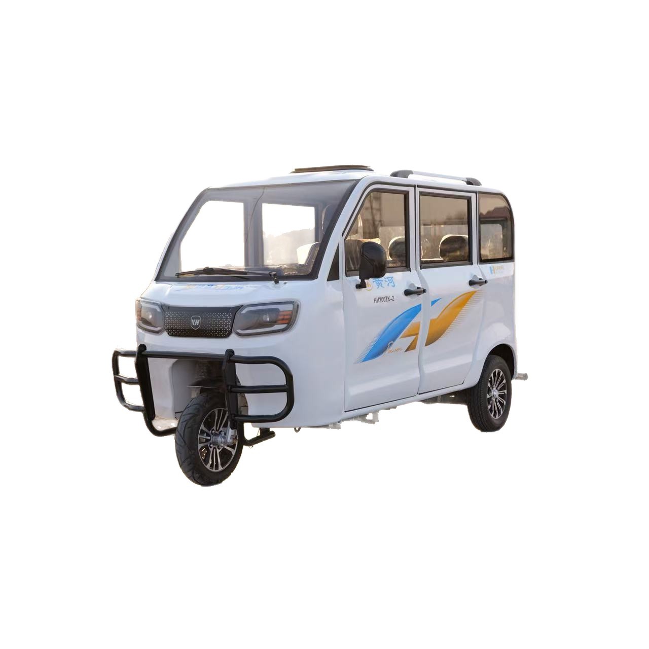 Río Amarillo totalmente cerrado de combustible de tres ruedas de motocicleta de inyección eléctrica en la tarjeta de edad avanzada para ayudar a los vehículos con discapacidad refrigerados por agua para transportar pasajeros