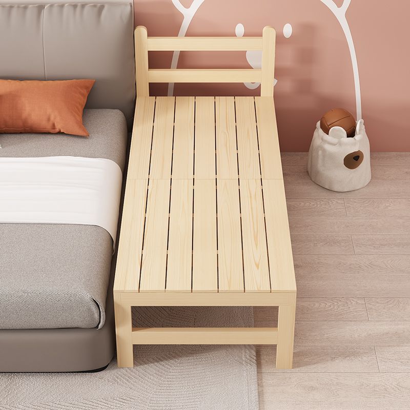 Spliced ​​Large Bed Children's Bed Single Widened Bedside Bed with Guardrail Baby Crib All Solid Wood Spliced ​​Bed
