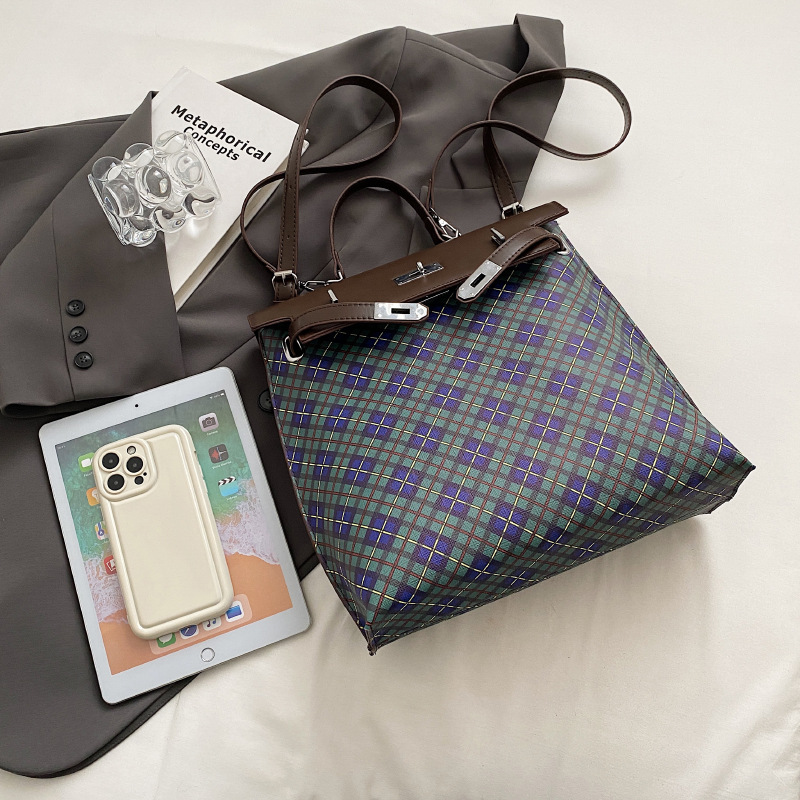 Mochila de gran capacidad con colores contrastantes, ligera para niñas, nuevo diseño de nicho, para mujer de moda._voghion.com