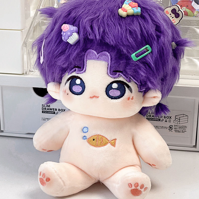 [qiyu] naked baby with embroidery + rabbit ears + three-piece set