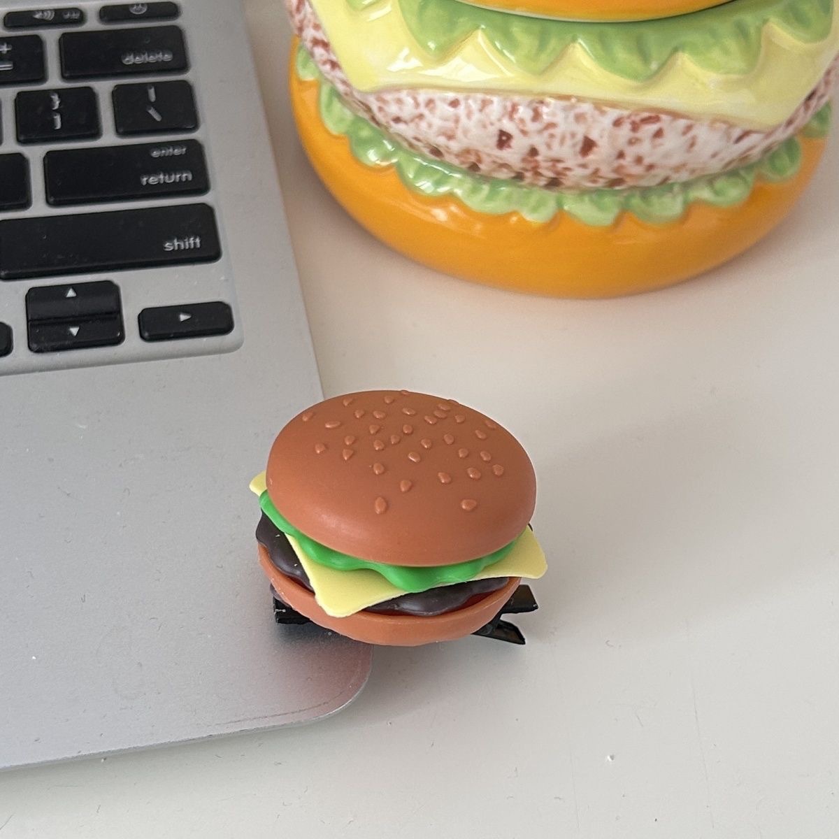 햄버거 머리핀