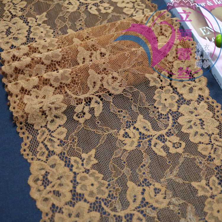 K64012E 外单沙发布料时尚新款弹力蕾丝花边服装面料内衣辅料 胚