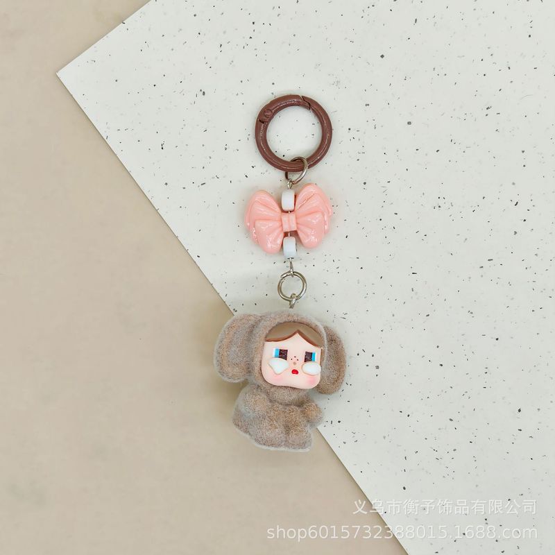 人気のクロスボーダー樹脂植毛泣き赤ちゃんキーホルダーペンダントかわいいバッグ小さなアクセサリー装飾品ジュエリーアクセサリー卸売|undefined