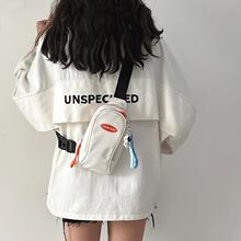 潮牌手机小包包女2025新款简约时尚帆布休闲背包胸包学生百搭斜挎