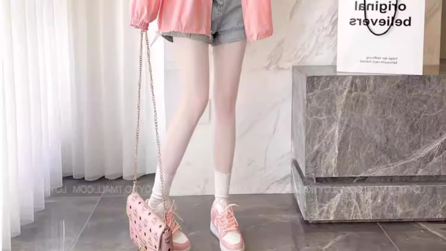 Áo chống nắng nữ dáng rộng có mũ, mỏng thoáng khí mùa hè, phong cách thể thao đa năng — Màu hồng chi tiết 19