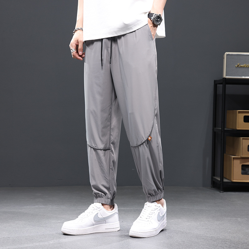 Silk quick dry summer thin elastic breathable trend trousers for…