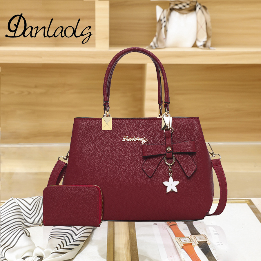 [Productos de Guangzhou] bolso de mujer de gran capacidad otoño 2025, bolso de boda con lazo de alta calidad para mujer