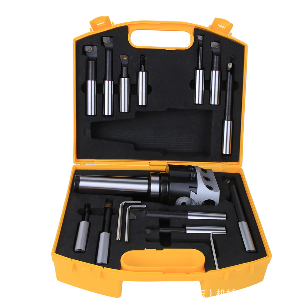 莫氏4号F1-18 镗头套装 3寸 75mm MT4 螺纹M16 镗刀柄镗孔套装