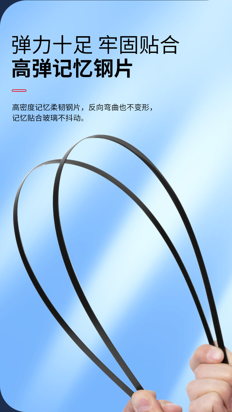 Dual rubber strip wipers suitable for Wuling Hongguang Mini, original Macaron frameless mini Miniev car GB wipers