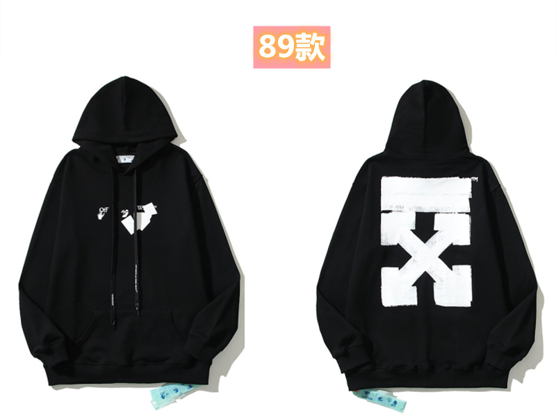 Marca de moda offwhite graffiti religioso pintura al óleo impresión de flecha hombre y mujer suelta OW pareja alta calle hoodie abrigo
