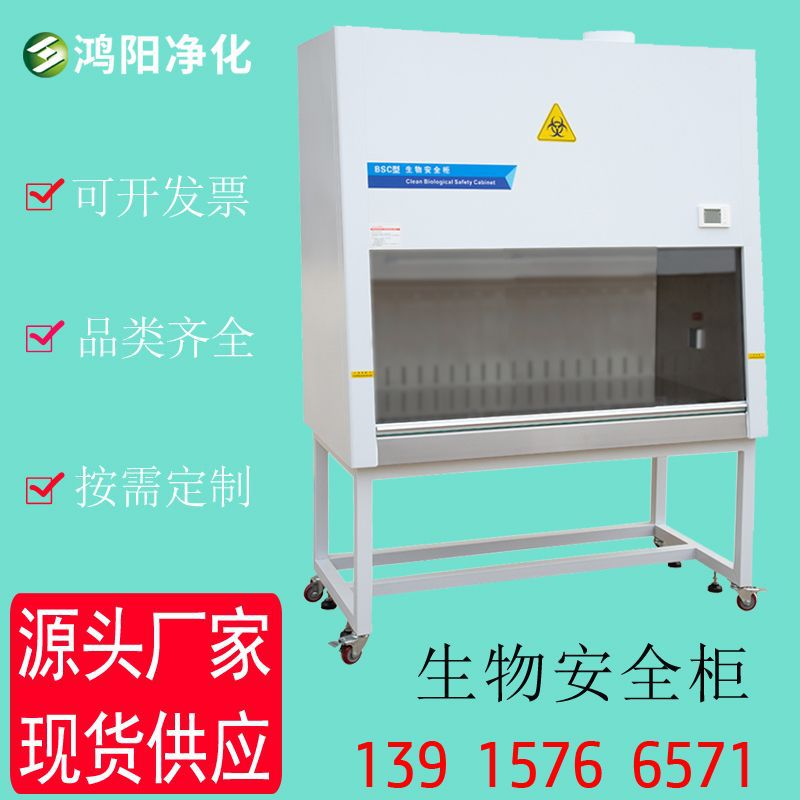 超净工作台负压过滤排风柜高效 垂直下降气流保护二级生物安全柜