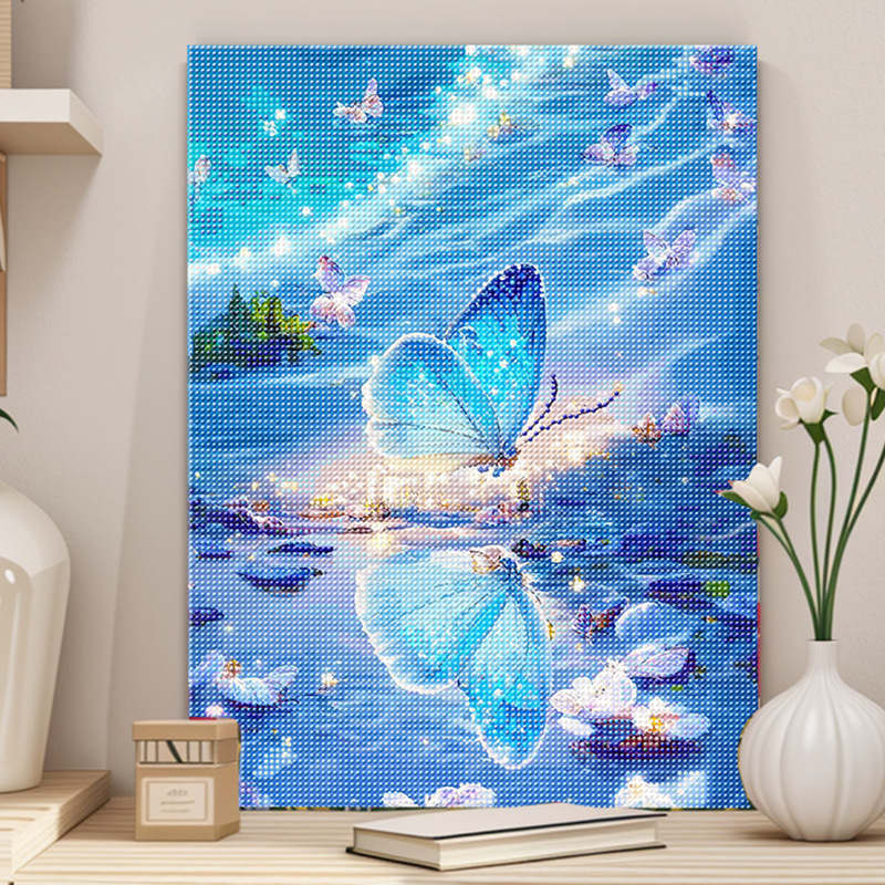 40*50 nueva serie de paisajes de animación transfronteriza pintura de diamantes niños adultos hechos a mano DIY con marco de pintura de diamantes en stock