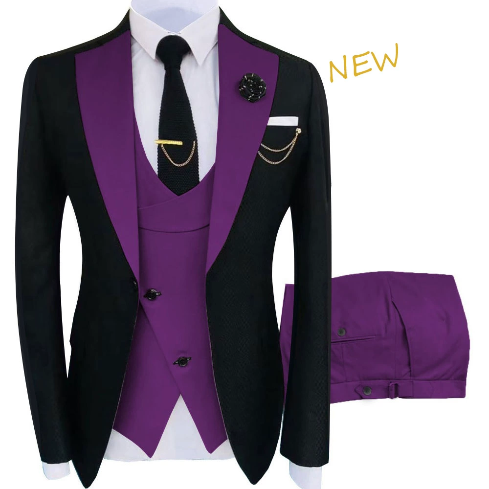 Мужской комплект, костюм, для импорта, 3 предмета, slim fit
