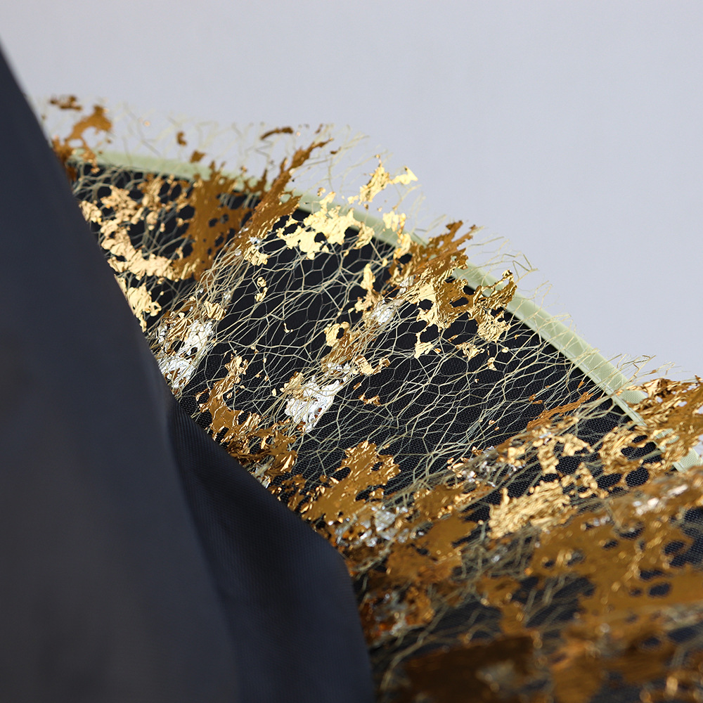 Sombrero de bruja de Halloween, accesorios de disfraces de maquillaje, punta negra, sombrero de bruja de encaje dorado, nuevo sombrero de bruja