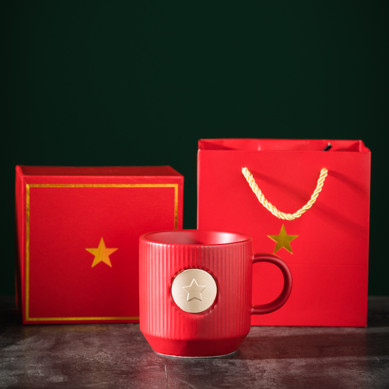 Tazas de cerámica originales, tazas de cerámica de bronce creativas, tazas de café, tazas de agua, tazas publicitarias de logotipo