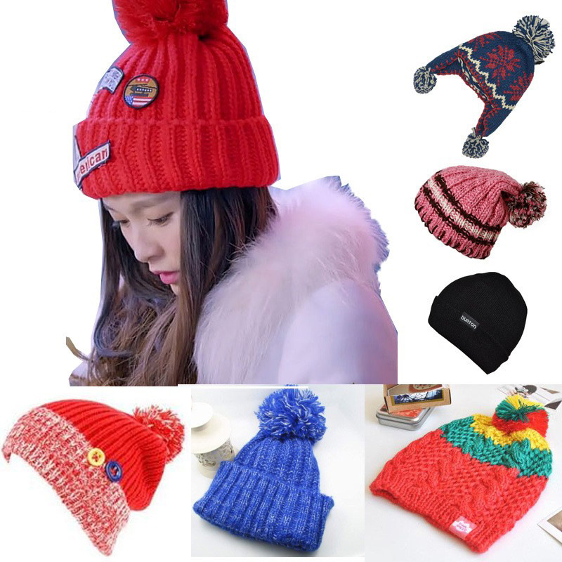 秋冬 优质外贸女式毛线帽子 杂款保暖针织帽子批发 10元店货源