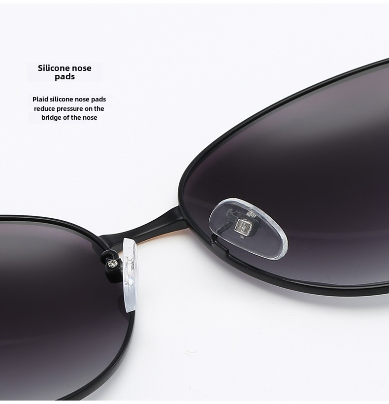 Polarized Sunglasses For Women Elegant Diamond Clover Metal Frames_voghion.com