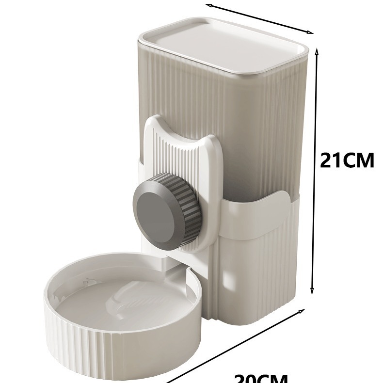 Gato colgante dispensador de agua perro agua potable Alimentador automático colgando hervidor de alimentación jaula mascota doble tazón