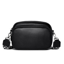 DENK跨境真皮女包包2025新款潮时尚小众单肩斜挎包头层牛皮小方包