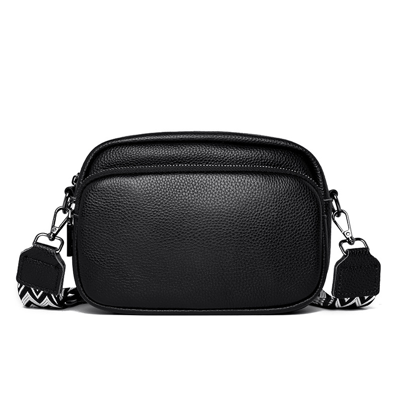 DENK Cross-border Genuine Leather Women's Bag 2025 New Trendy Fashion Niche Shoulder Crossbody Bag Top Grain Cowhide Small Square Bag - Thumbnail 8