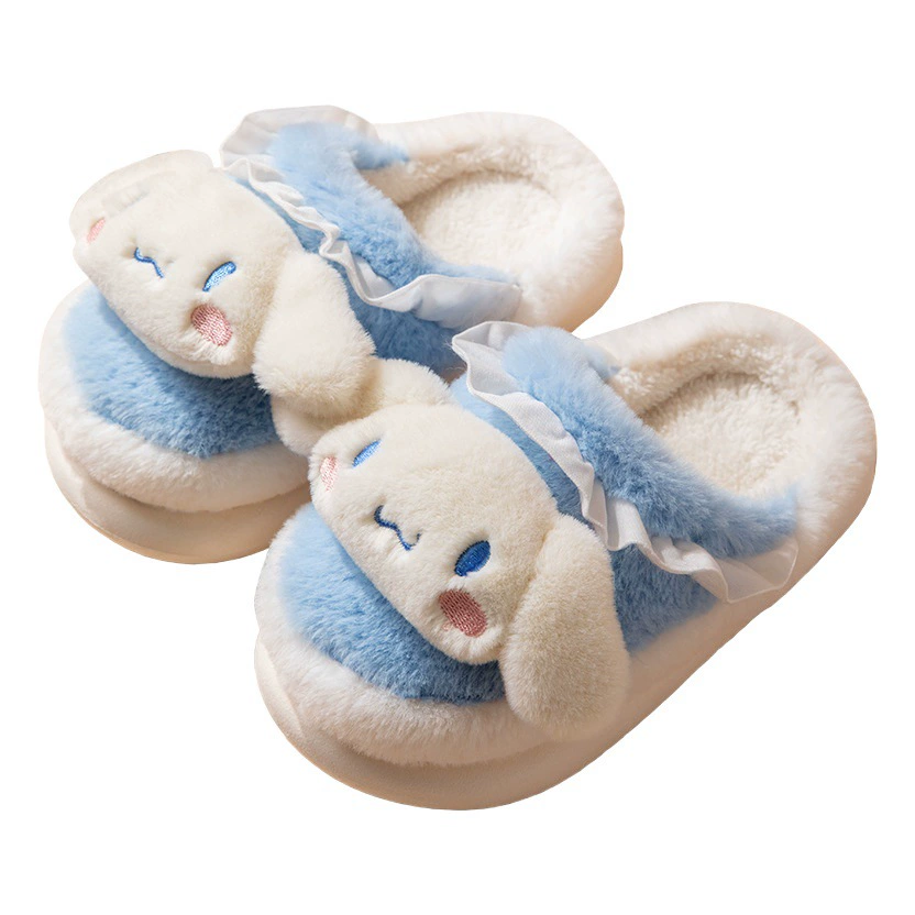 Фабрика обуви Qidan, Детские хлопковые тапочки Sanrio, зимние милые домашние теплые хлопковые тапочки для родителей и детей для девочек оптом