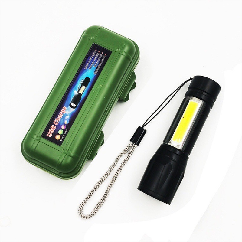 Fábrica al por mayor 511s zoom linterna USB carga directa Super brillante al aire libre impermeable LED mini linterna