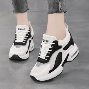 Trendy Dad Shoes for Women 2025 New Spring and Summer Breathable Versatile Thick-Soled Height-Increasing Sports Casual Shoes with Real Air Cushion
