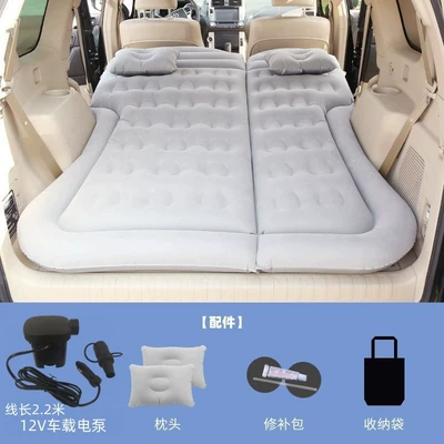 Vehicle-mounted inflatable bed, Mat, Car Travel Bed, Off-Road - trunk-only-suv-honeycomb-gray-with-22m-pumps