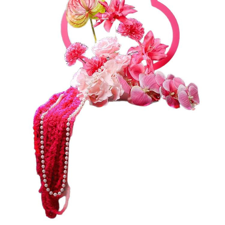 婚房布置花摆件结婚礼新房客厅卧室喜字花篮订婚酒店氛围装饰|undefined