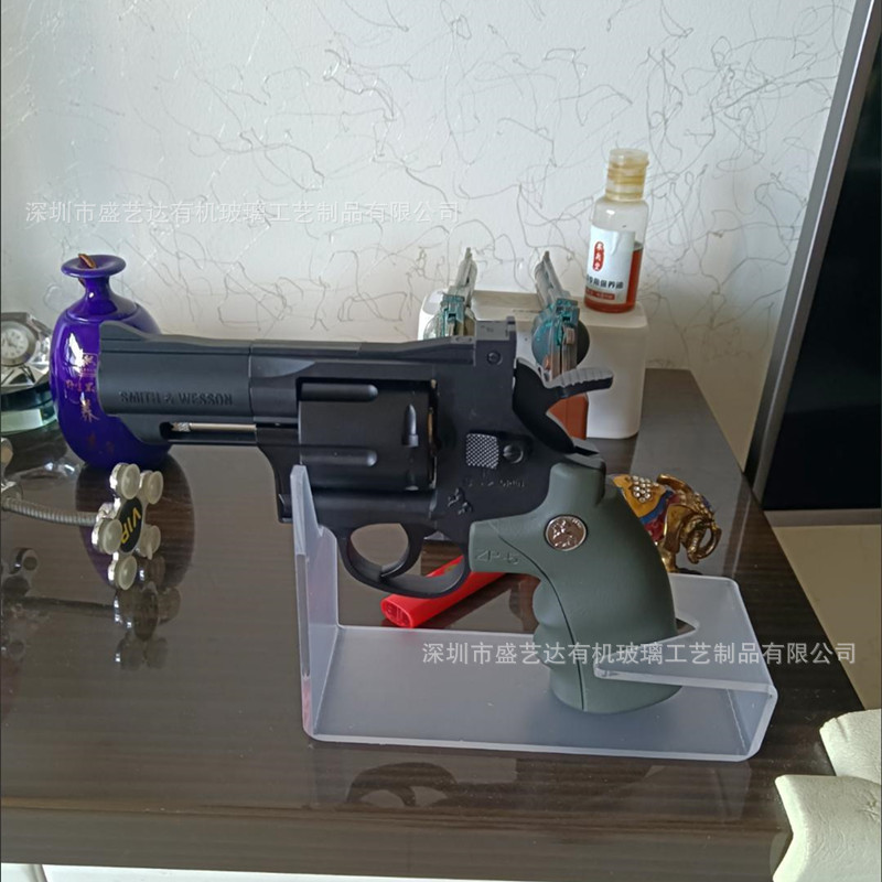 透明枪架子亚克力枪架展示架枪玩具支架放枪架子手枪模型展架枪托-阿里巴巴
